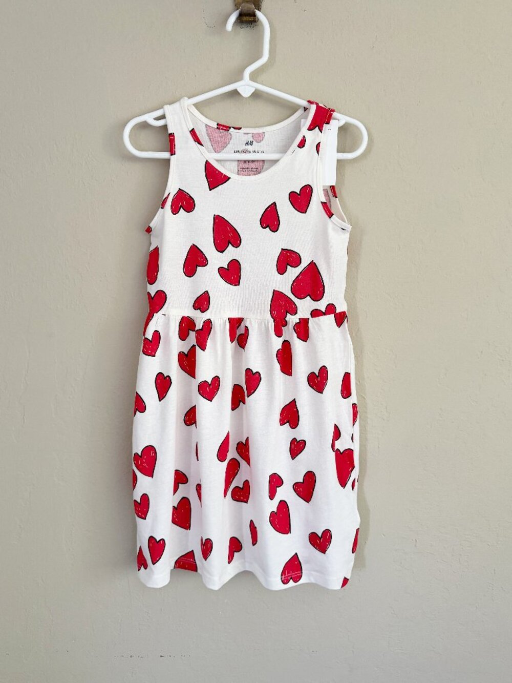 H&M Dress NWT • Hearts • 5/6 Years